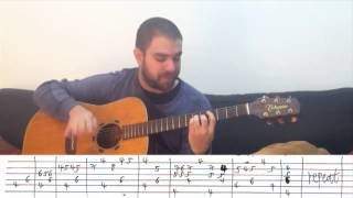 Tutorial: A Fingerstyle Jazzy Blues Tune (Leisure Suit Larry Theme) - Guitar Lesson w/ TAB
