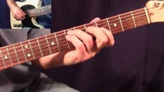Guitar Licks - Lesson 6 Intermediate Country Rock in A7 (Fast and Slow)