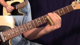 Guitar Licks - Lesson 8 Standard Tuning Slide in E7 (Fast and Slow)