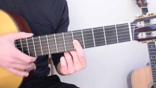 Spanish Romance Classical Guitar Lesson with Tab Lesson #1