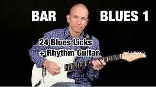 Learn 24 Reusable Blues Licks - Bar Blues 1