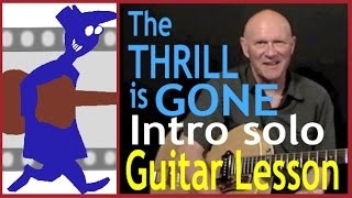 The Thrill is Gone Intro Solo Guitar Lesson
