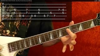 Guitar Lesson - 25 Best Heavy Metal Riffs Ever! EASY ( 1 of 2 )  With Printable Tabs!