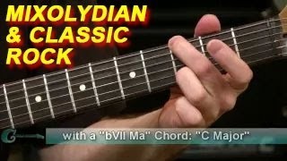 Guitar Lesson: Using Mixolydian Scale in Classic Rock