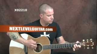 Learn acoustic Blues Eric Clapton inspired guitar song Old Love style lesson on Taylor steel string