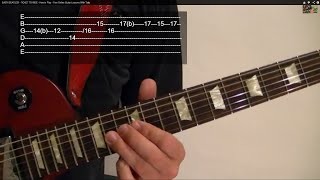 Guitar Lesson - ROCK/BLUES SCALE - Very Easy!!