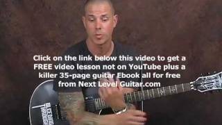 Sweep picking arpeggios modern metal shred guitar lesson with tabs and techniques