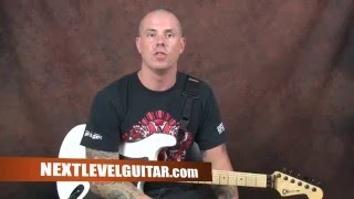 Lead Guitar lesson learn classical sounding pedal tones licks alternate picking practice patterns