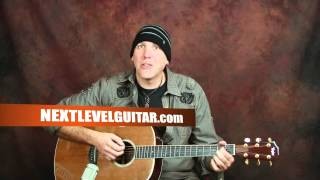 Learn how to play Acoustic Blues guitar rhythm & licks lessons spice up playing