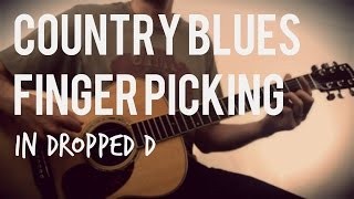 Country Blues Fingerpicking in Dropped D | Tuesday Blues #059