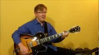 Walking Bass Lines - #3 Jazz Blues in C - Guitar Lesson - John Horne