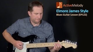 Elmore James Style Guitar Lesson - Simulated Slide Blues Guitar Lesson - EP122