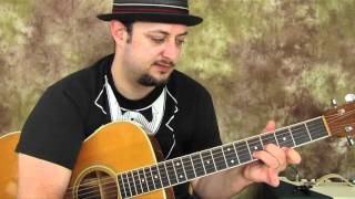 Acoustic blues lesson - Easy Songs 1 (Guitar Lesson)