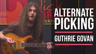 Guthrie Govan Alternate Picking Guitar Lesson | Licklibrary Guitar Lessons #TBT