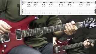 Slayer - Raining Blood - Metal Guitar Lesson (with TABS)