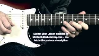 Legato Guitar Lesson - Lead Lick 13 - Robert's Quicklicks
