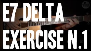 BURNINGUITAR.COM - ACOUSTIC BLUES GUITAR LESSONS - E7 Delta Blues Exercise 1