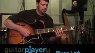 Beginner Blues Guitar Lessons - My First Blues LIck -