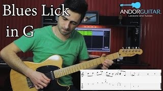 Blues Guitar Licks - Blues Lick in G