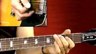 Blues Guitar Lesson - Larry Carlton - 335 Blues - Blues Shuffle, Key of A: Rhythm