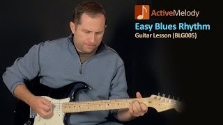 Easy Blues Guitar Lesson - Basic Rhythm - BLG005