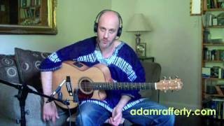 Acoustic Blues Guitar Lesson -  E7 Groove  Pattern - FREE tabs available - Adam Rafferty