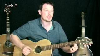How to play acoustic finger style delta blues - guitar lesson