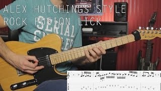 Alex Hutchings Style Jazz Fusion Guitar Lick by Andor Osztrogonac