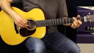 Acoustic Guitar Lesson - Drop D Tuning - Chords - Rhythm Ideas - EASY