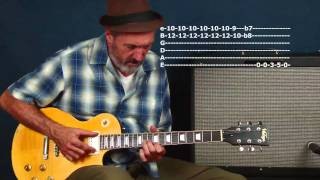 Learn Freddie King inspired Texas Blues guitar licks lesson on soloing lead improv jamming