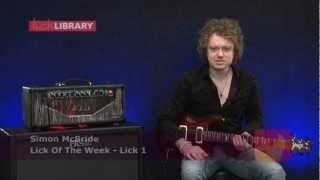 Simon McBride - Blues Rock Lick Lesson With TAB - LickLibrary