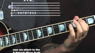 Lead rock guitar lesson solo connect arpeggios to scales and licks triads octaves