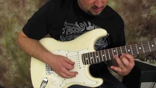 Rock and Blues Electric Guitar Solo Lesson -  Building Speed  guitar solo lick
