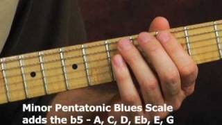 How to play lead blues rock guitar lesson expanding pentatonic box scale play wide across neck