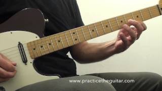 Guitar Lessons- Scales for Blues and Rock Licks-A Blues Scale 5 Patterns Across the Neck