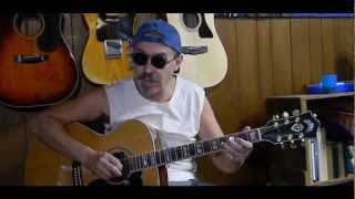 Easy - How to Play Muddy Water Blues - Learn Blues Acoustic Guitar - Fun Guitar Lessons