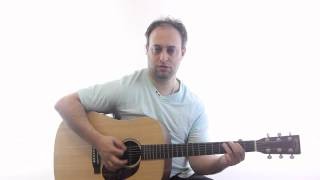 Acoustic Blues Guitar Lesson - Learn to Play a Cool Acoustic Blues Shuffle Riff on Guitar