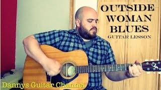 Eric Clapton Acoustic - Outside Women Blues - Blues Guitar Lesson