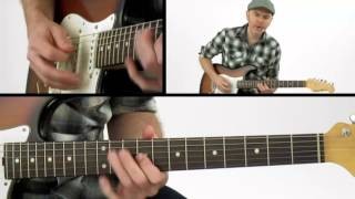 Solo Electric Blues Guitar Lesson - #24 Double-Stop Jam - Jeff McErlain