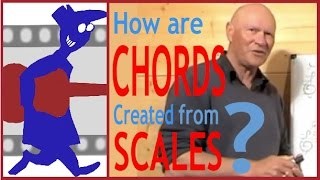 How are chords created from scales?
