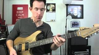 How To Write Rock Guitar Chord Progressions - Minor Pentatonic Scale - Easy Electric Lesson