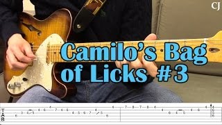 Jazz Blues Lick in A-Flat (With Tab) - Guitar Lesson - Camilo's Bag of Licks #3