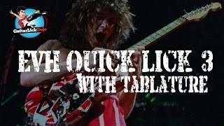 Eddie Van Halen Guitar Lessons - Quick Lick #3