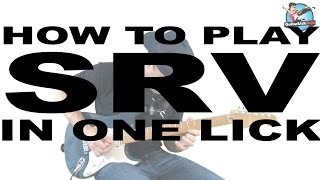 How to Play Like Stevie Ray Vaughn in One Lick!