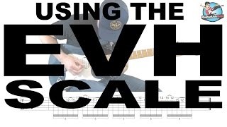 Using the Eddie Van Halen Scale - Guitar Lesson with Licks and Tablature