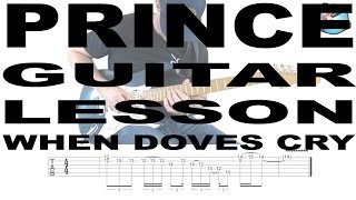 Prince Guitar Lesson - How to Play the "When Doves Cry" Intro - with TAB