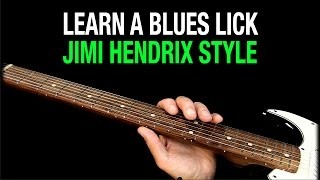 Blues Lick - Jimi Hendrix Style