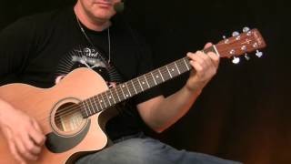 Acoustic Blues Rock Strumming - Guitar Lesson