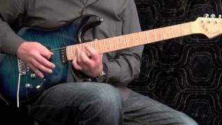 Advanced Rock Guitar Slide Arpeggios #3 - slow and fast tempo