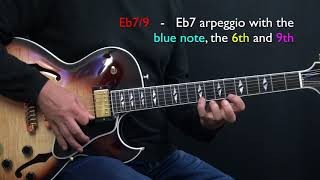 Bb Jazz Blues - Easy Jazz Guitar Lesson by Achim Kohl - Part 2